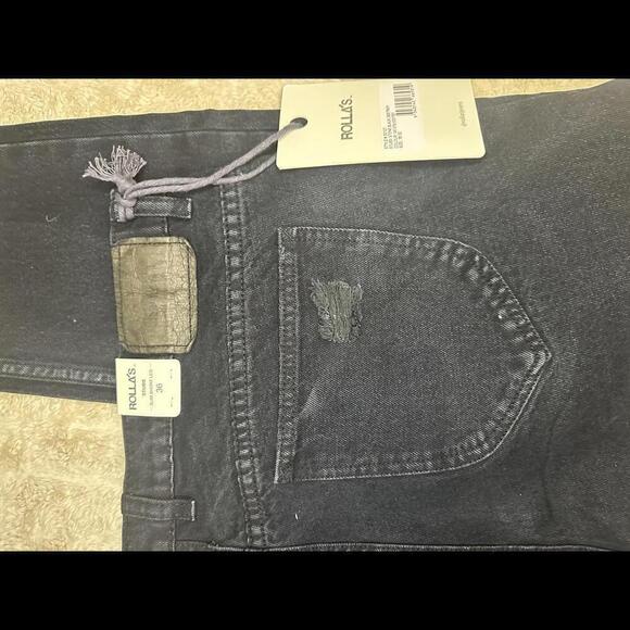 Rolla's Stubs Slim Short Leg jeans Size 36x32 - Picture 9 of 10